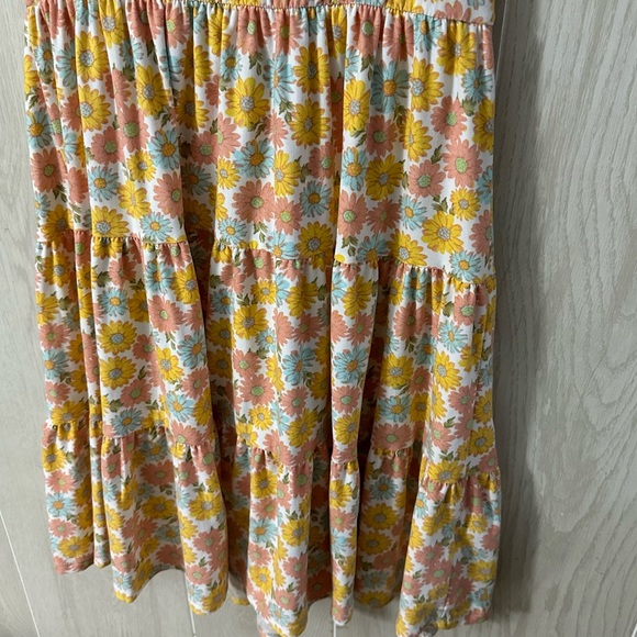Ultra Flirt | Yellow & Pink Floral Dress | Women’s Medium - Picture 3 of 8
